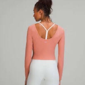 Lululemon Align Long Sleeve Pink Savannah Size 8 NWOT